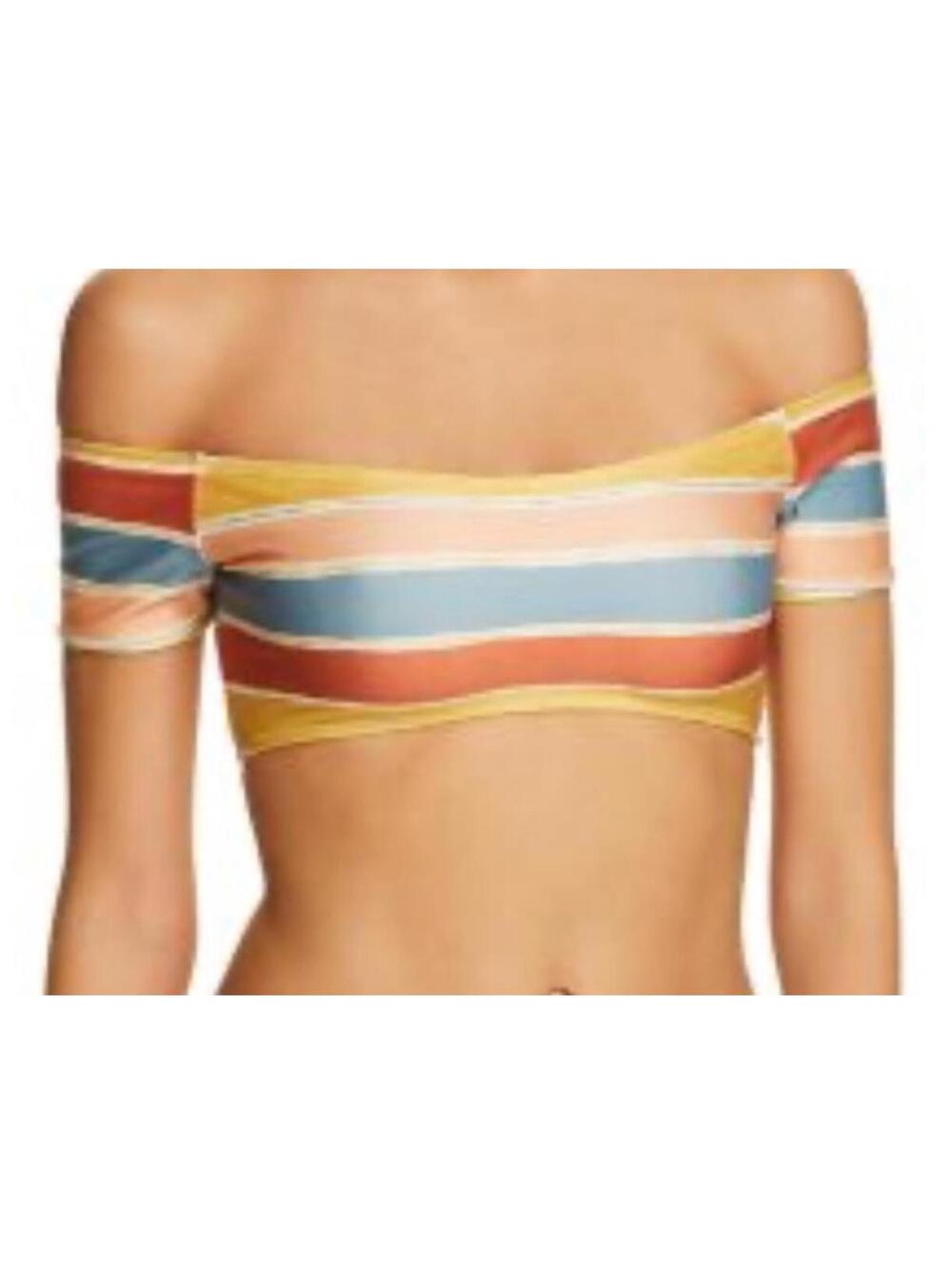 ViX Guadalupe Off-the-Shoulder Crop Bikini Top size Medium
